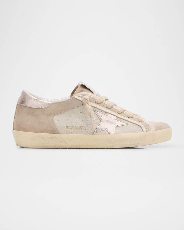 Superstar Mixed Leather Low-Top Sneakers